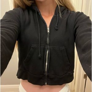 Brandy Melville Black Crystal Hoodie